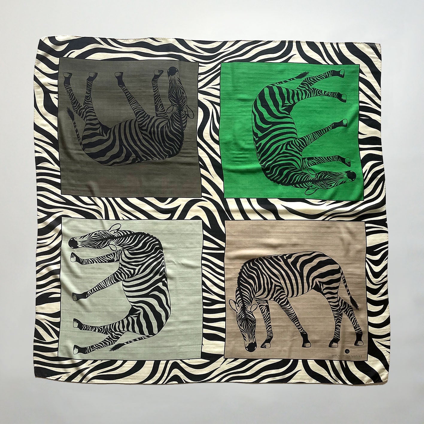 NADIA, WOOL-SILK SQUARE SCARF